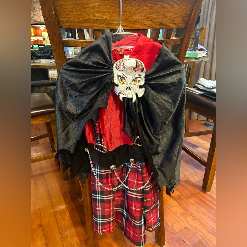 Goth Punk Halloween Costume - Kids - SZ: 8-10